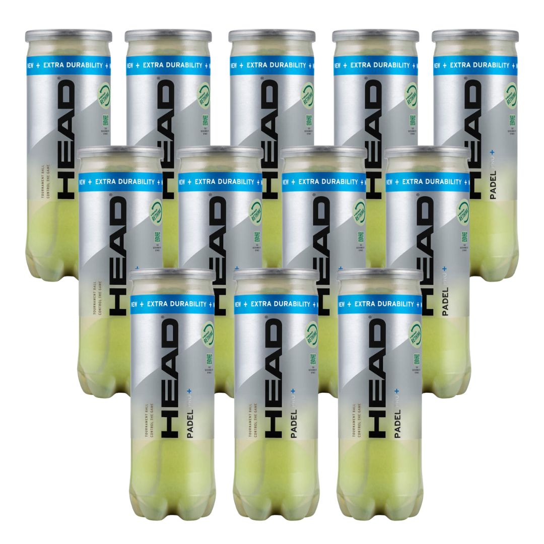 12 Rør Head Padel Pro Padelbolde - Spar 43%!