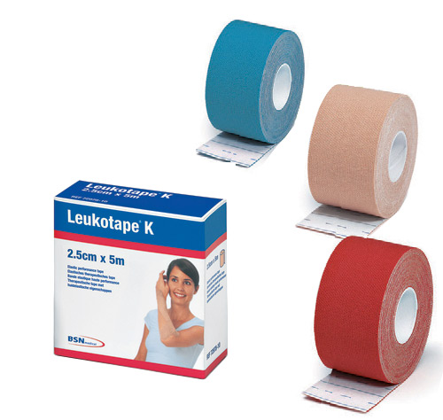 Bsn Kinesiologi Tape 2,5 cm x 5 m – Rød til Effektiv Støtte