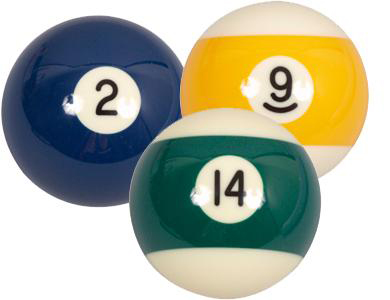 Søren Søgaard Billard Poolkugle 57,2 mm – Kvalitet Nr. 2!