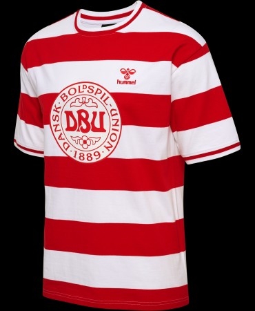 Danmark Fan T-Shirt Euro 2024 Herre 3XL