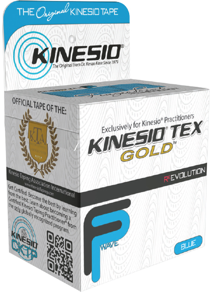 Kinesio Tape Gold Blå 5cm x 5m - Optimal støtte til træning!