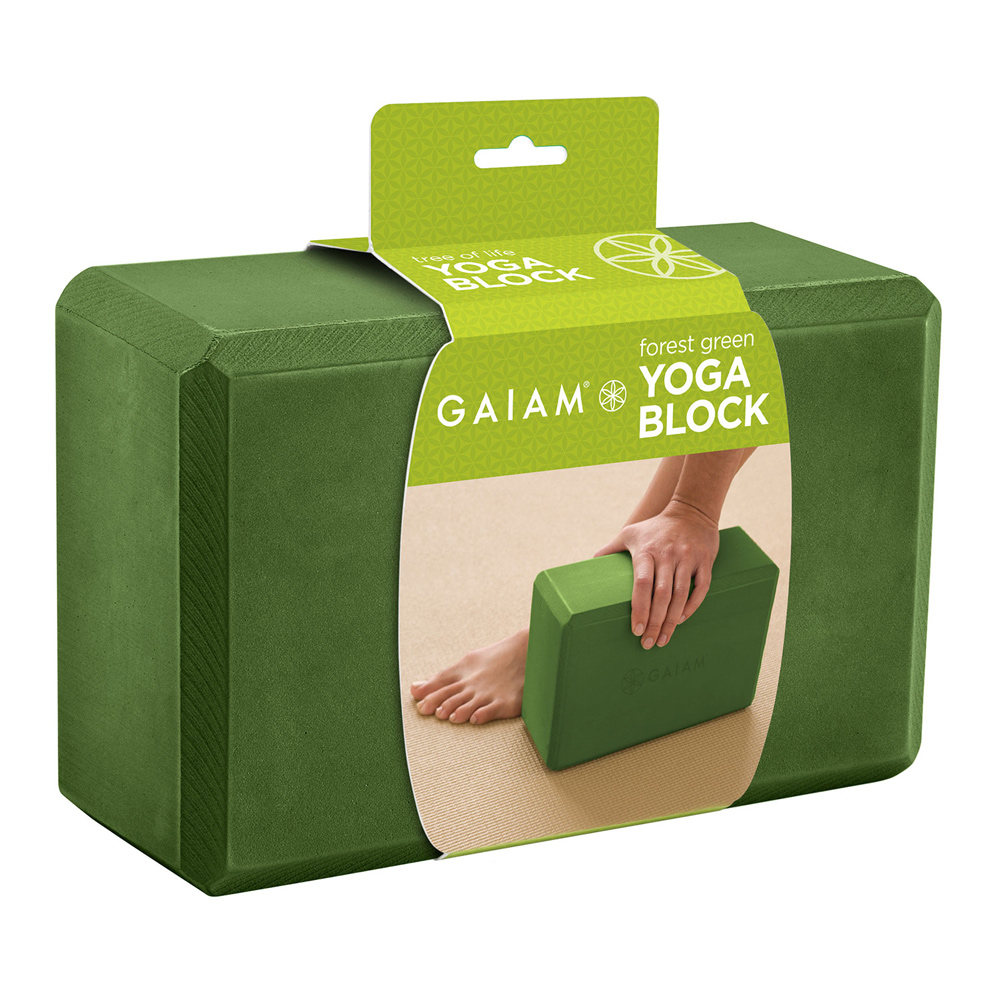 Gaiam Grøn Yogablok – Optimal Støtte til Din Yoga Praksis!