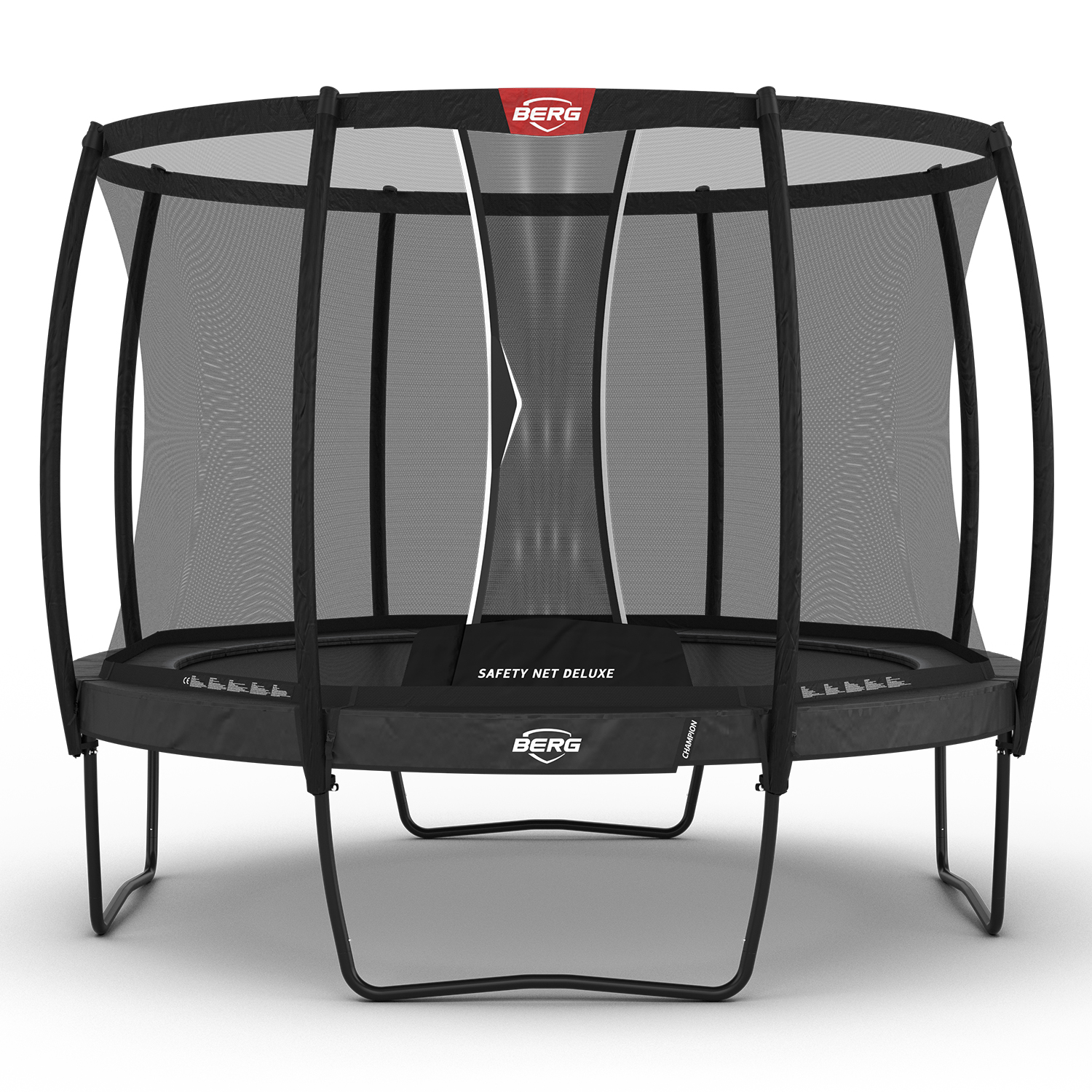 Berg Champion 330 Grå Trampolin med Deluxe Sikkerhedsnet