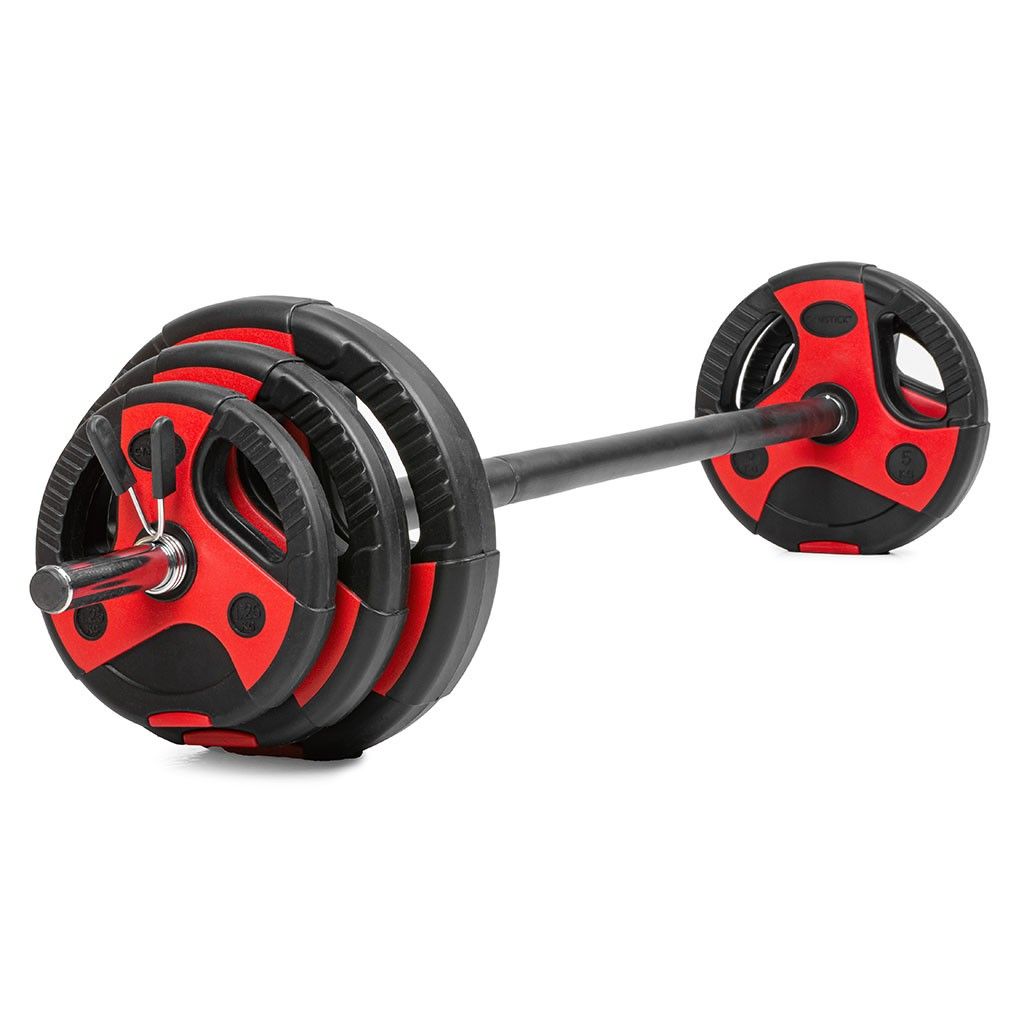 Gymstick 20 kg Vinyl Grip Vægt Pumpe – Træningssæt!
