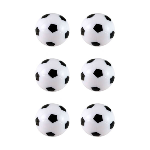 Mini Bordfodboldbolde - 6 Stk.