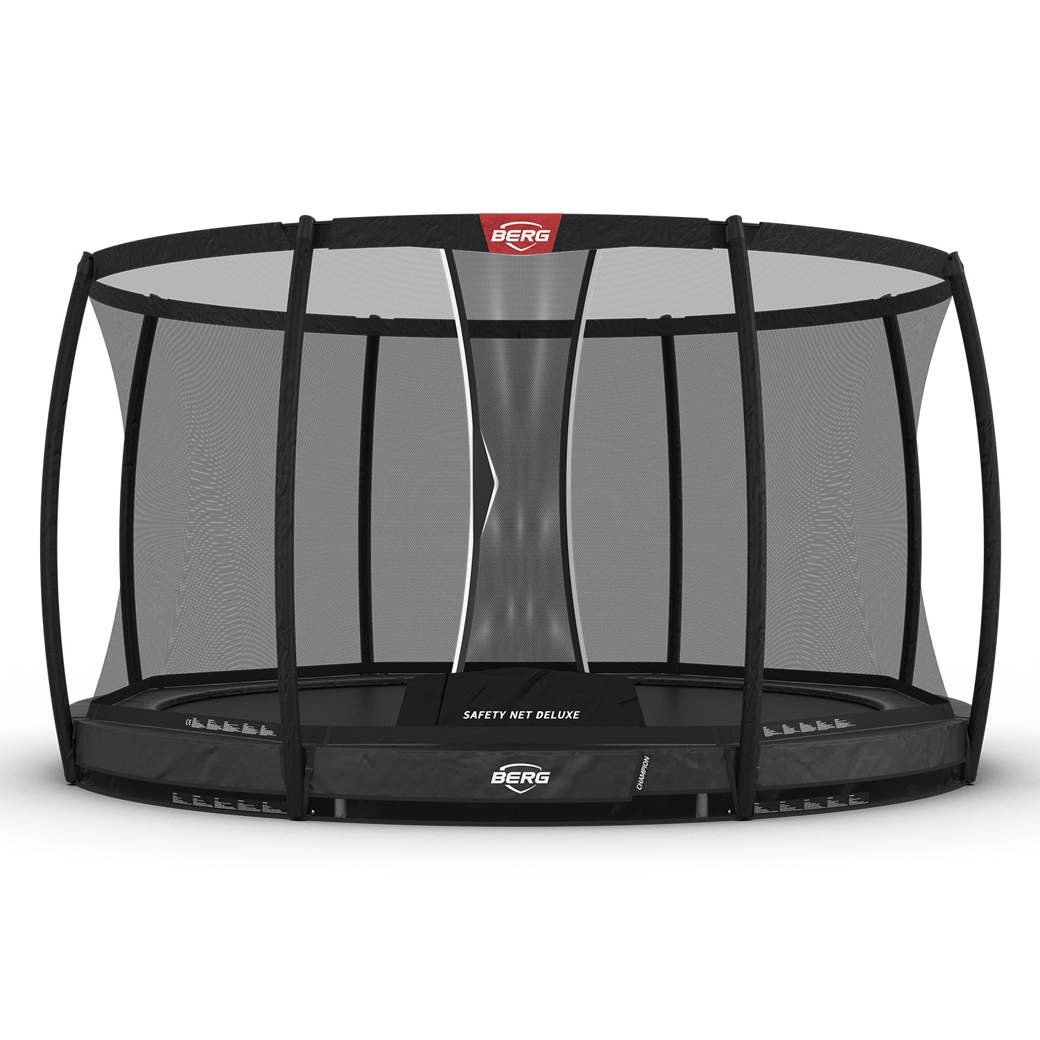Berg Champion 380 Inground Trampolin med Sikkerhedsnet Deluxe
