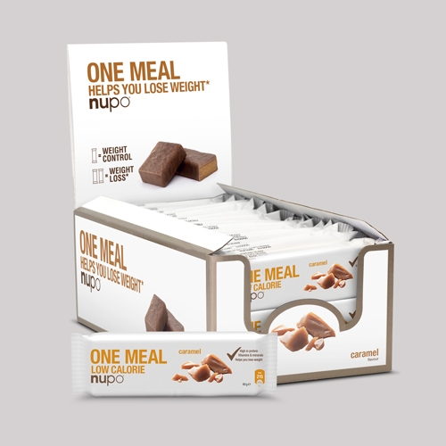 Nupo One Karamel Måltidsbar – Energi til Træning!