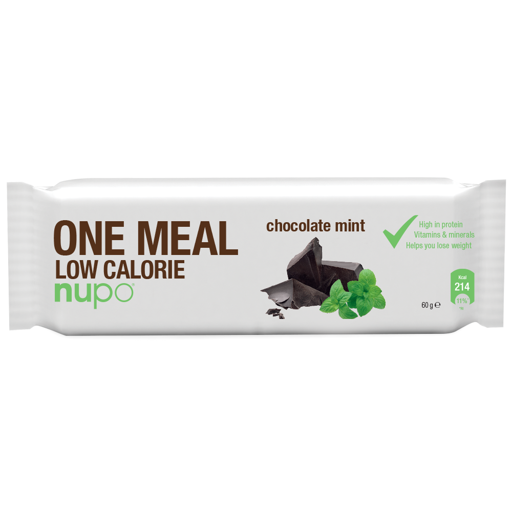 Nupo One Måltidsbar Chokolade Mint – Sund Snack til Træning!