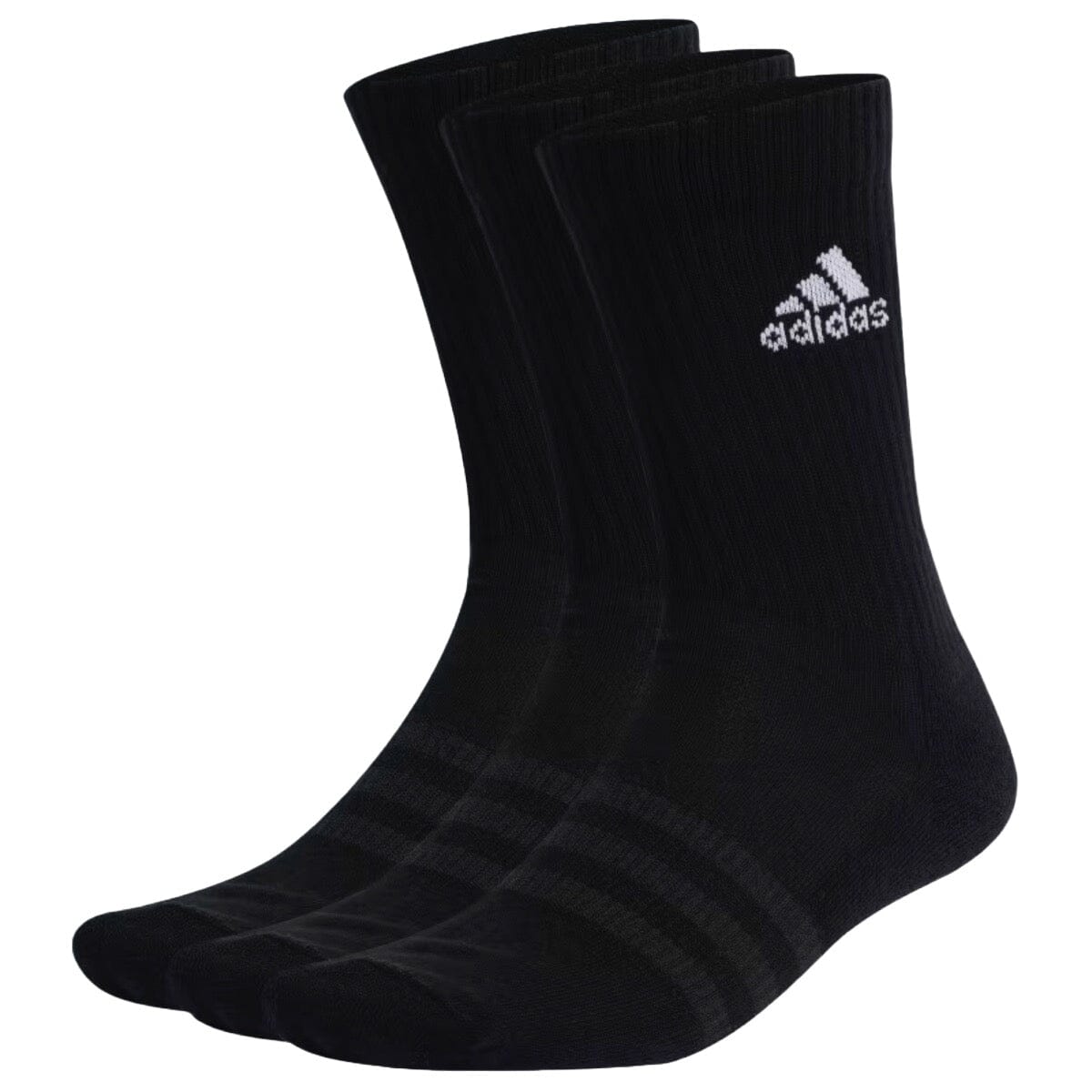 Adidas 3-stripes Crew 3-pak Strømper - Sort Padel Sokker