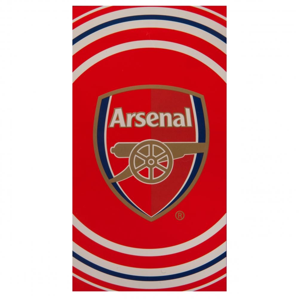 Arsenal Håndklæde - Pulse Design, Rød, På Lager