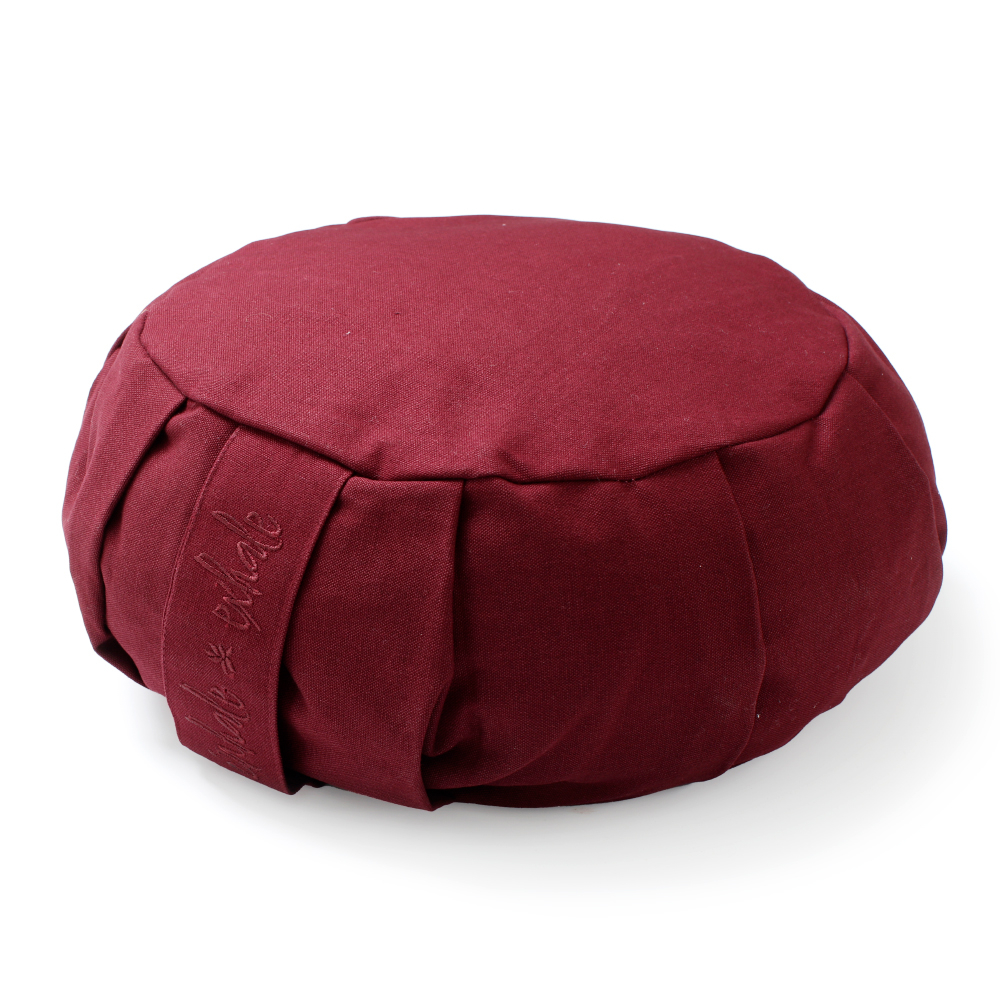 Rund Zafu Meditationspude - Blomstermotiv