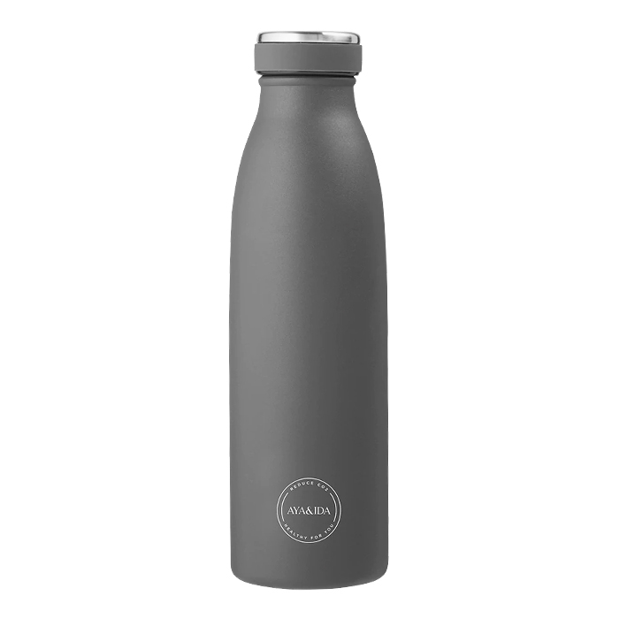 Aya Amp Ida Drikkeflaske 500 ml Mørkegrå