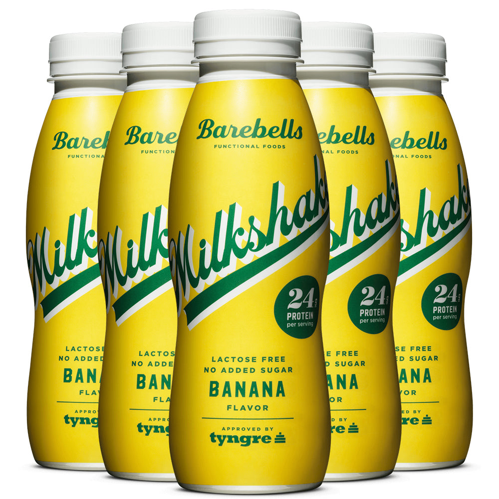 Barebells Banan Milkshake 5x 330ml - Forfriskende Drik