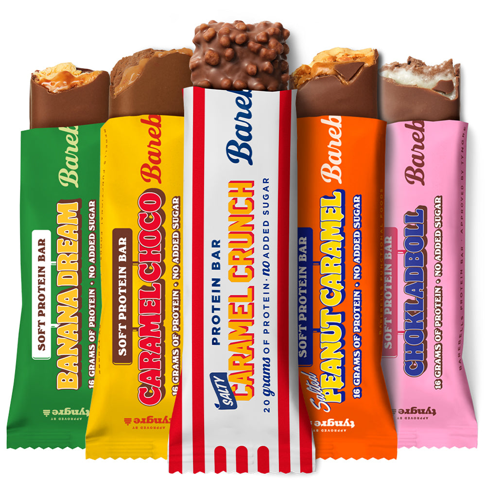 Barebells 12x 55g - Højt Proteinindhold, Få Kalorier