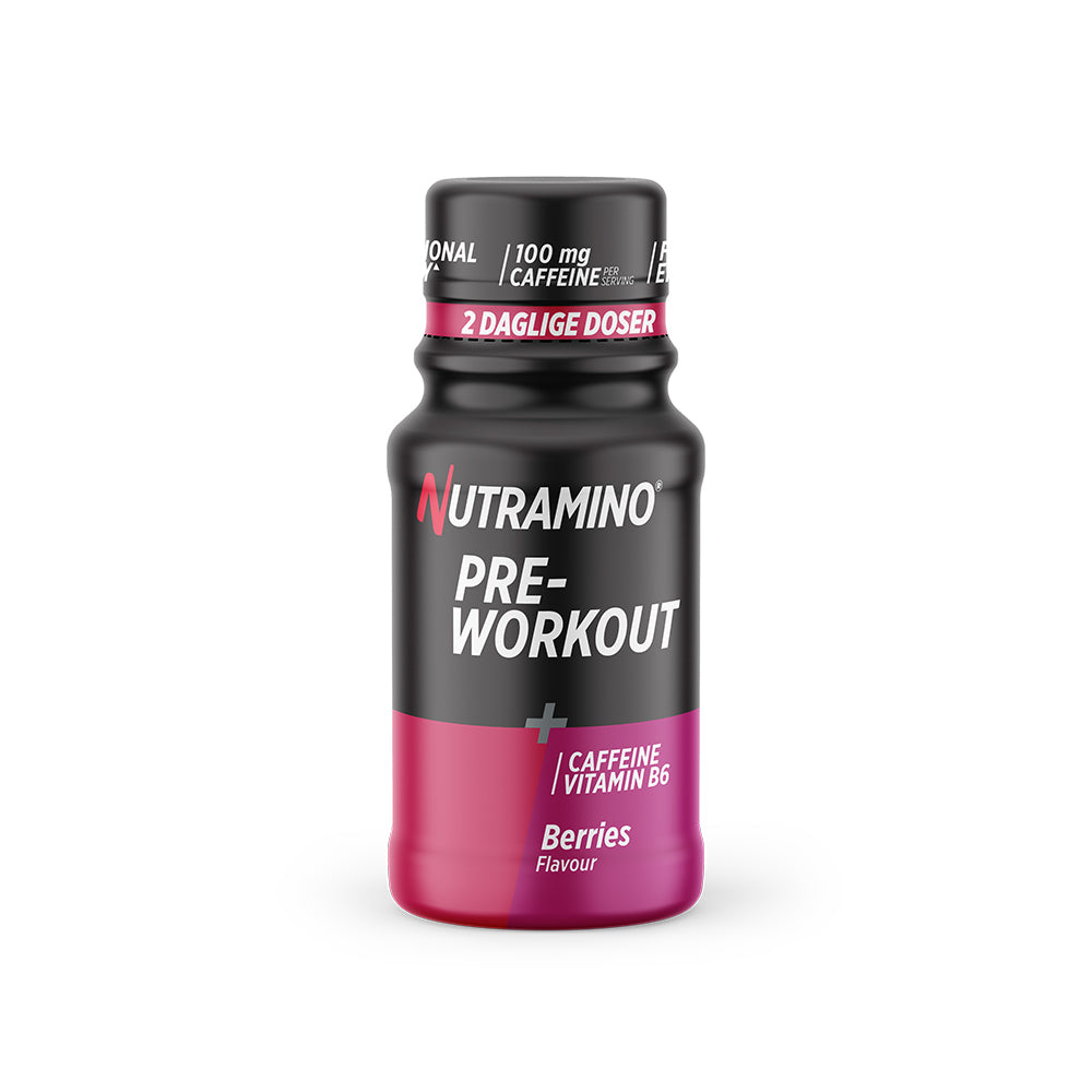 Nutramino Pre-Workout Shot 60ml - Bær Energi Boost