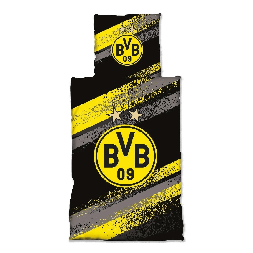 Dortmund Sengetøjssæt - Graffiti Striber på tilbud!