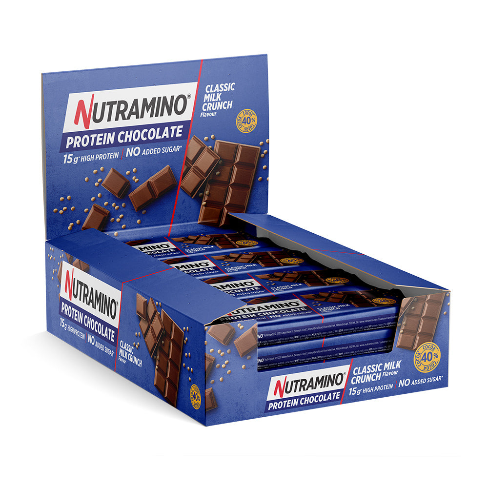 Nutramino Protein Chokoladebar - Classic Milk Crunch 10x50g