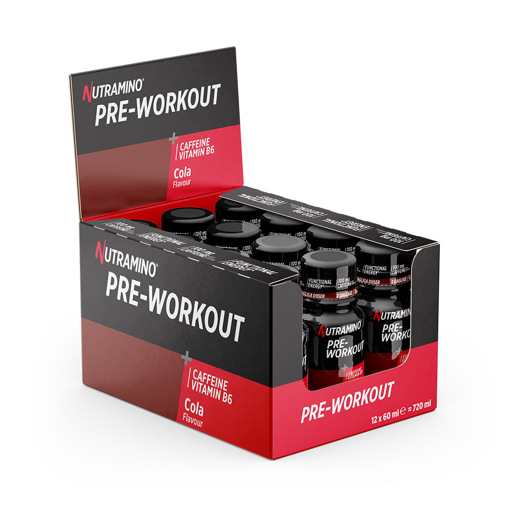 Nutramino Pre-Workout Shot - Cola 12x60ml - Energi Boost