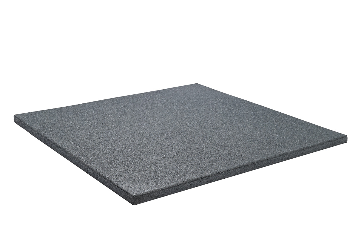 Granuflex Gummiflise til Vægtløftning - 1000x1000 mm Grå