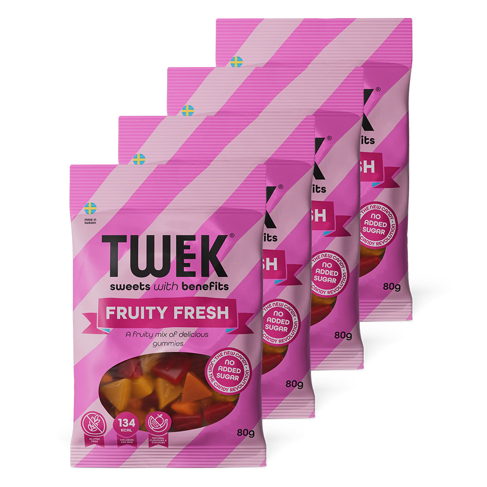 Tweek Candy - Fruity Fresh 4x80g - Sundt Slik til Fredag