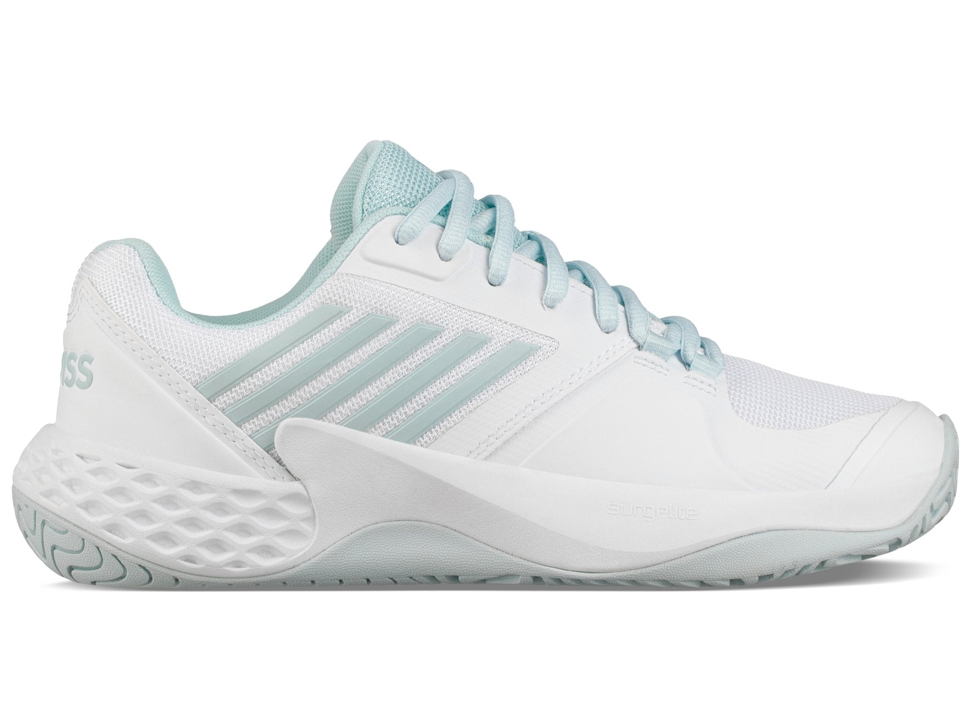K Swiss Dame Aero Court Padelsko Hvid Lysblå 41,5
