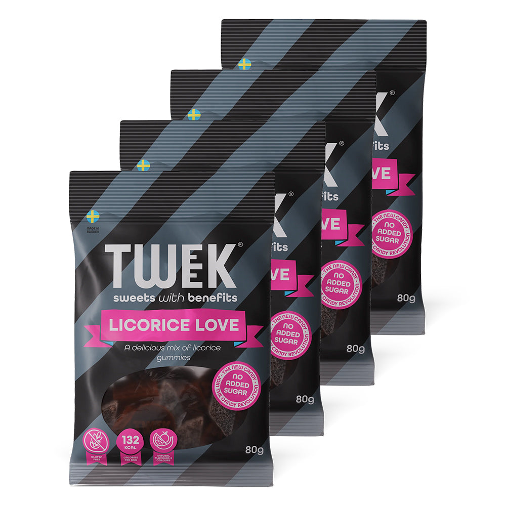 Tweek Candy   Licorice Love  4x80g