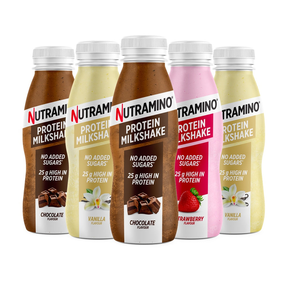 Nutramino Protein Milkshake 5x330ml - Bland Selv