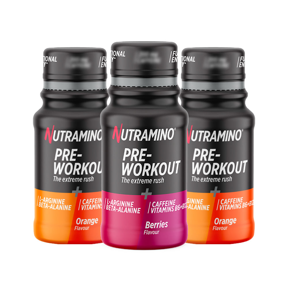 Nutramino Pre-Workout Shots 12x60ml - Bland Selv
