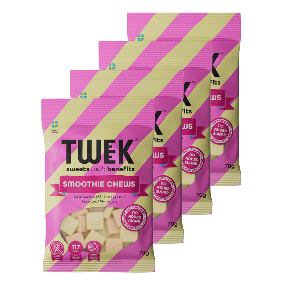 Tweek Candy Smoothie Chews 4x70g - Sundt Sliktilbud!