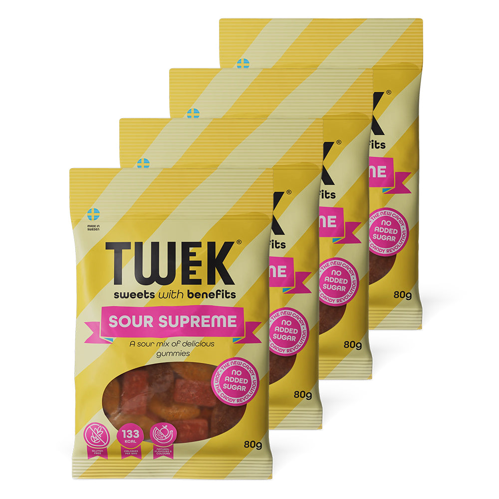 Tweek Candy - Sour Supreme 4x80g - Lækre Slik Chips