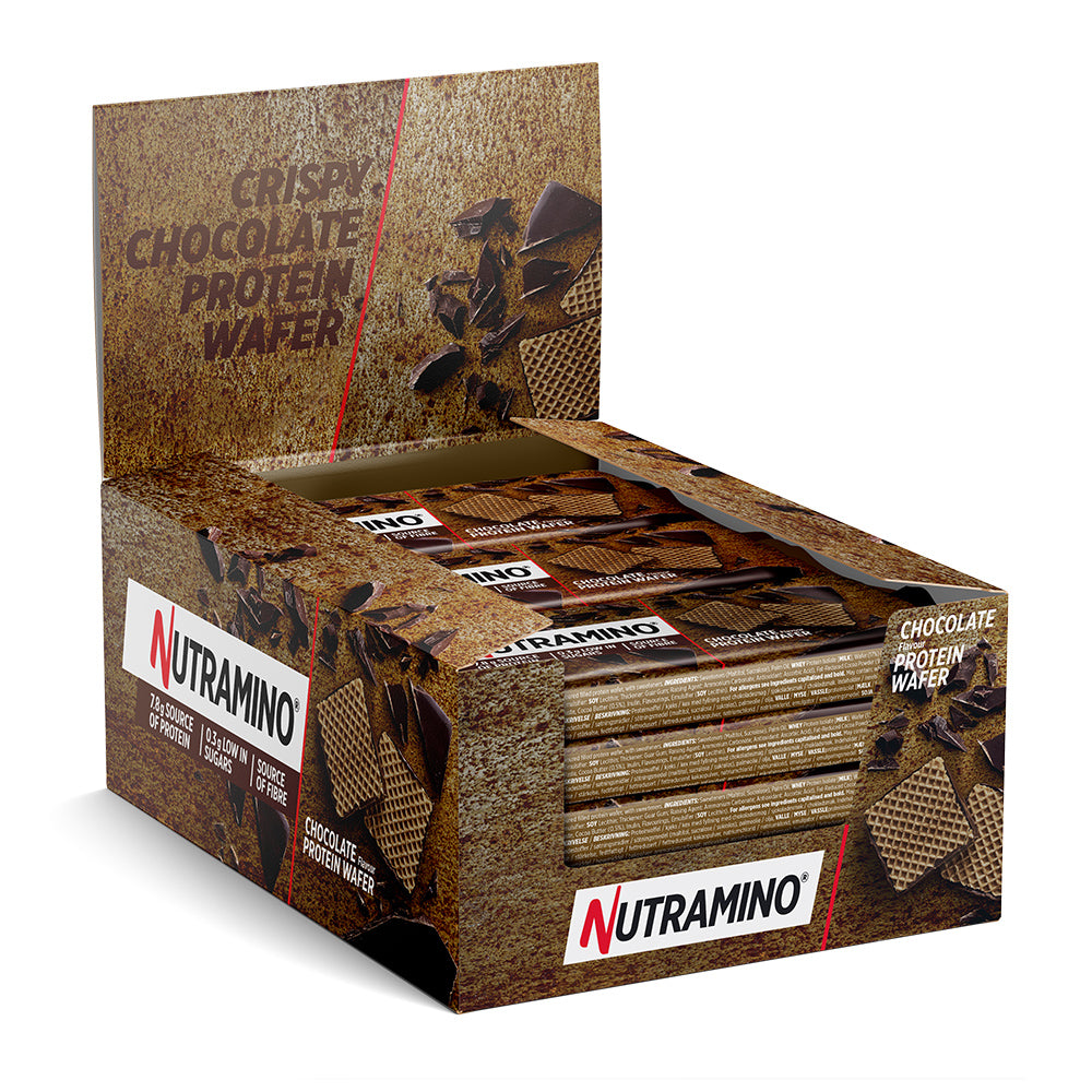 Nutramino Protein Wafer - Chokolade 12x39g - Proteinsnack