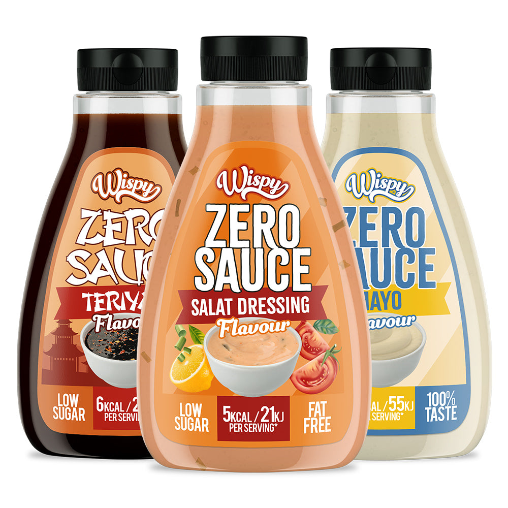 Wispy Zero Sauce 3x430g - Kalorielette Dressinger Uden Sukker