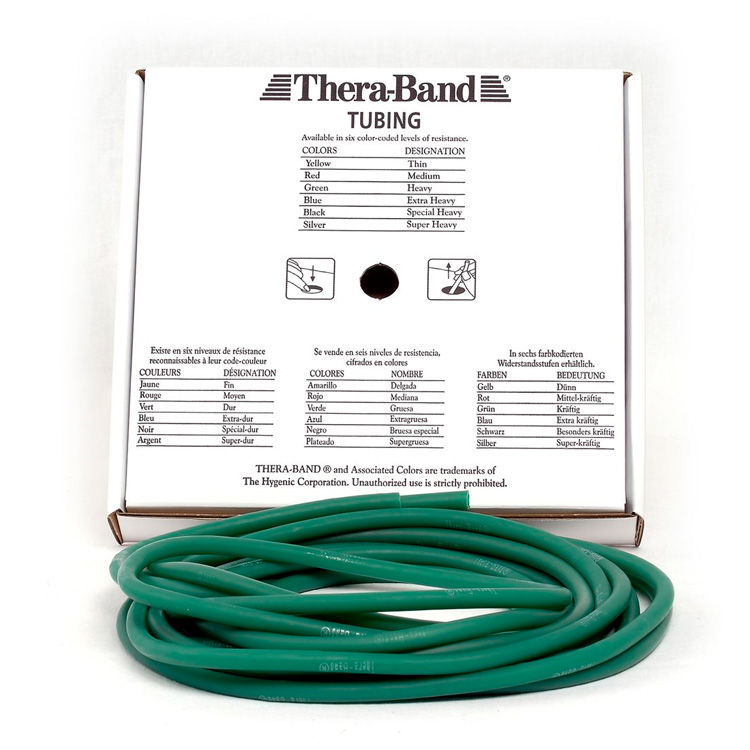 Thera-Band Træningselastik Grøn 7,5 m – Niveau 3 Tilbud!