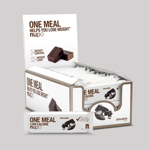 Nupo One Chokolade Måltidsbar – Sund Træningssnack 24 stk.