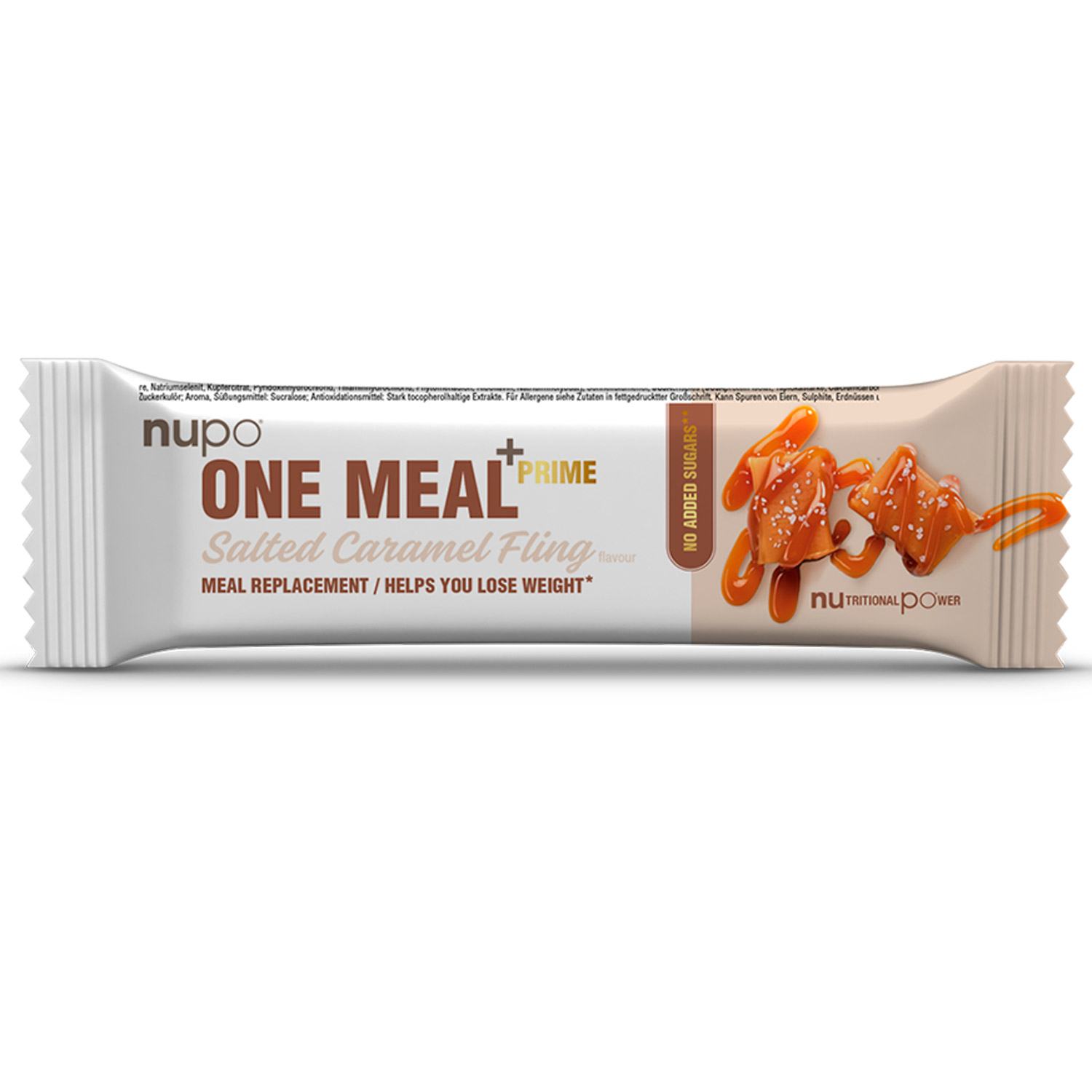 Nupo One Meal Bar – Salted Caramel 64g – Sund Snack!