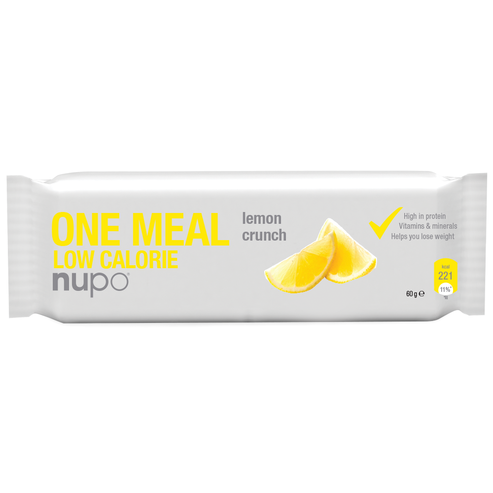 Nupo One Måltidsbar - Citron Crunch 60 G - Sund Snack!