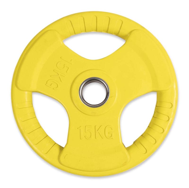 Asg Vægskive 15 Kg Gul med Håndtag
