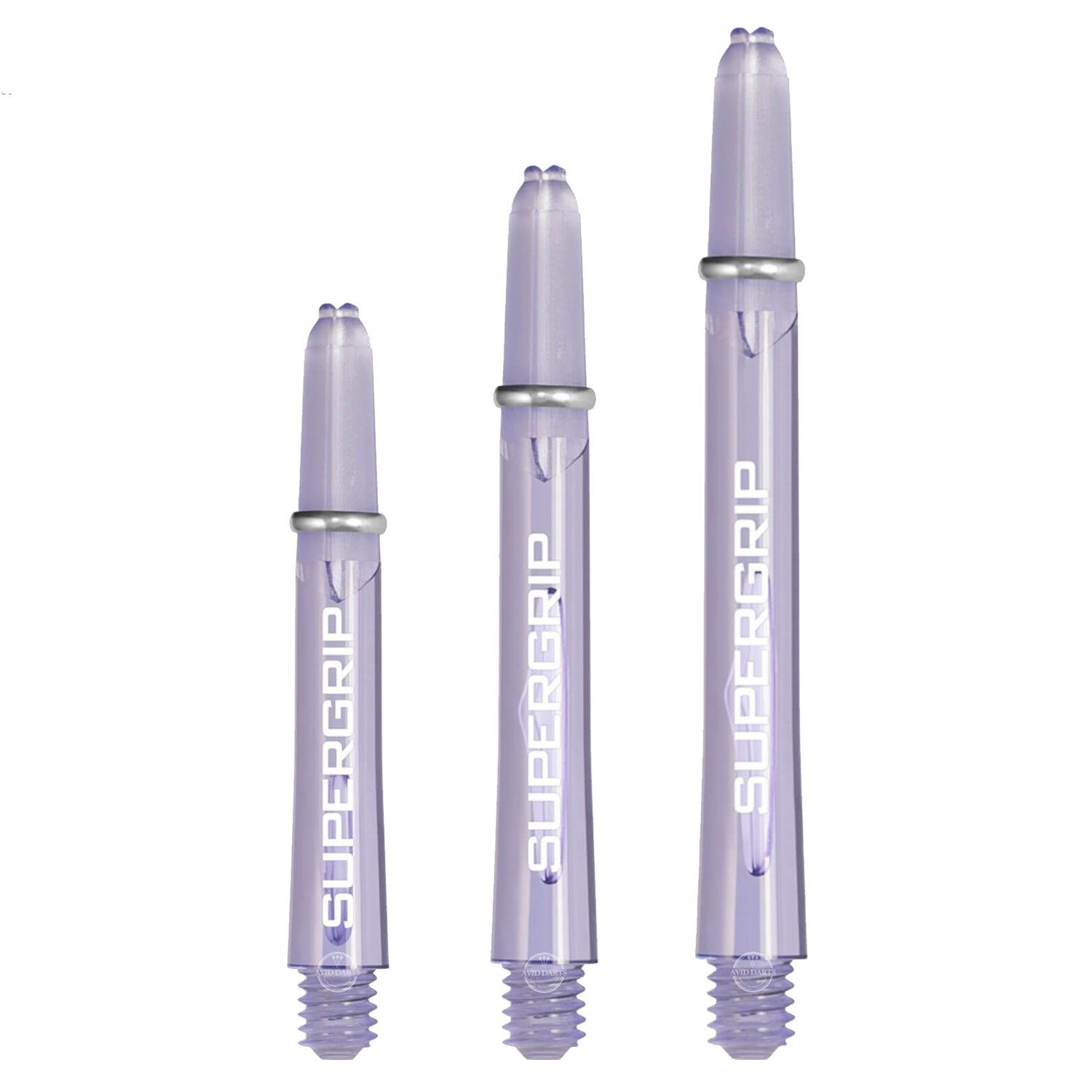 Harrows Supergrip Skaft Medium - Lilla til Dartspil!