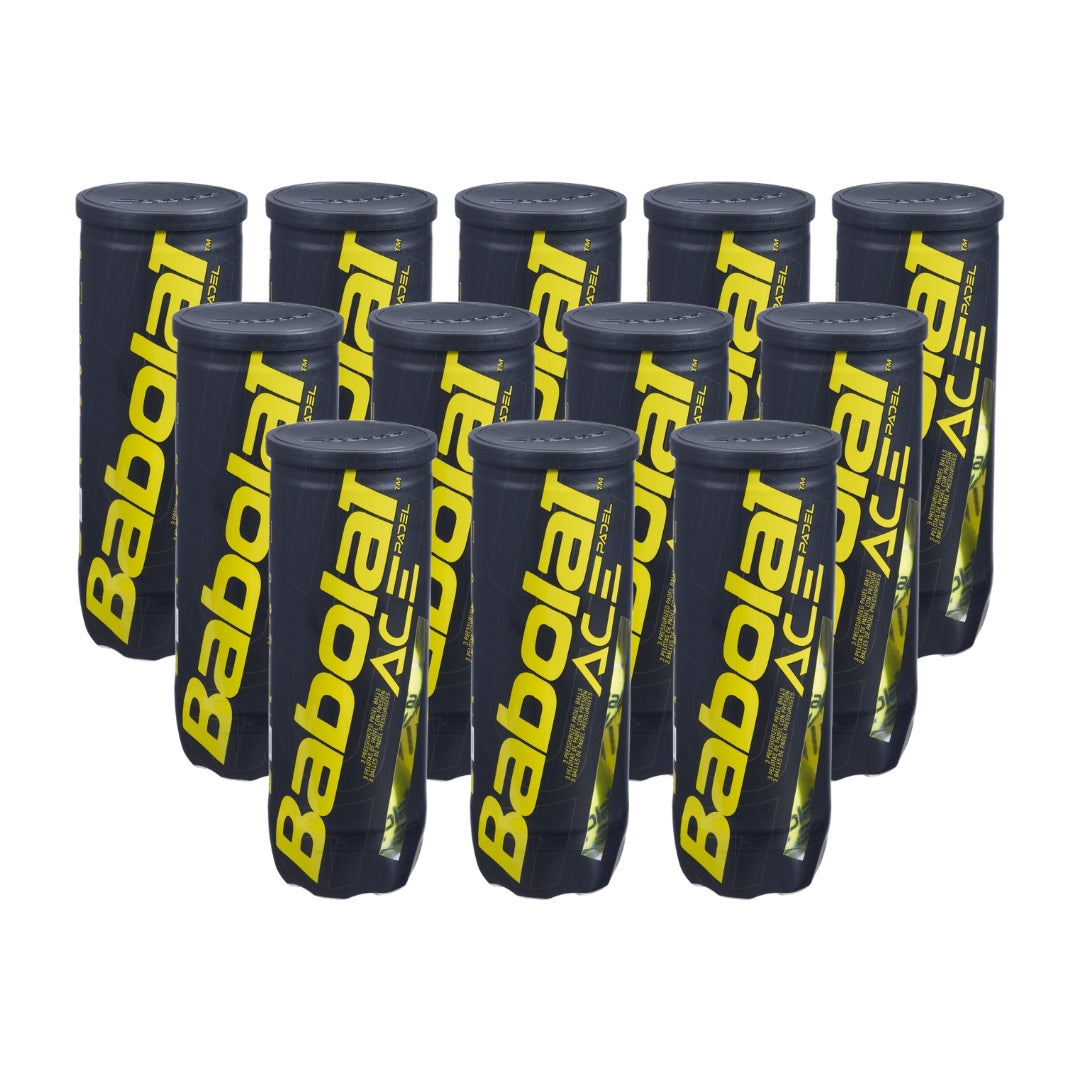 12 Rør Babolat Ace Padelbolde - Fantastisk tilbud!