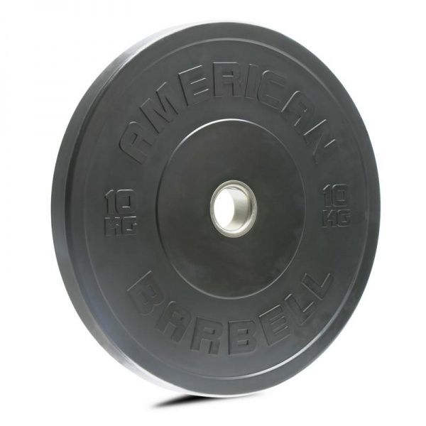 American Barbell 10 Kg Bumper Plade - Black Friday Tilbud!