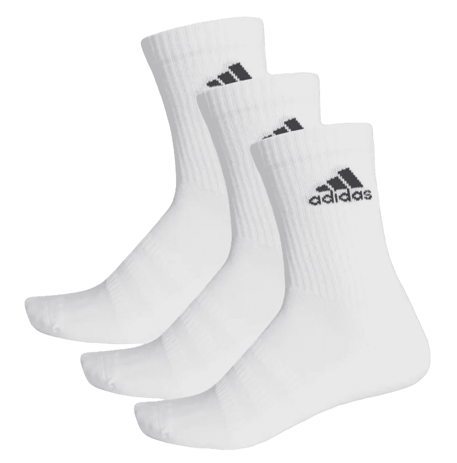 Adidas Stødabsorberende Crew Strømper 3-Pak - Hvid