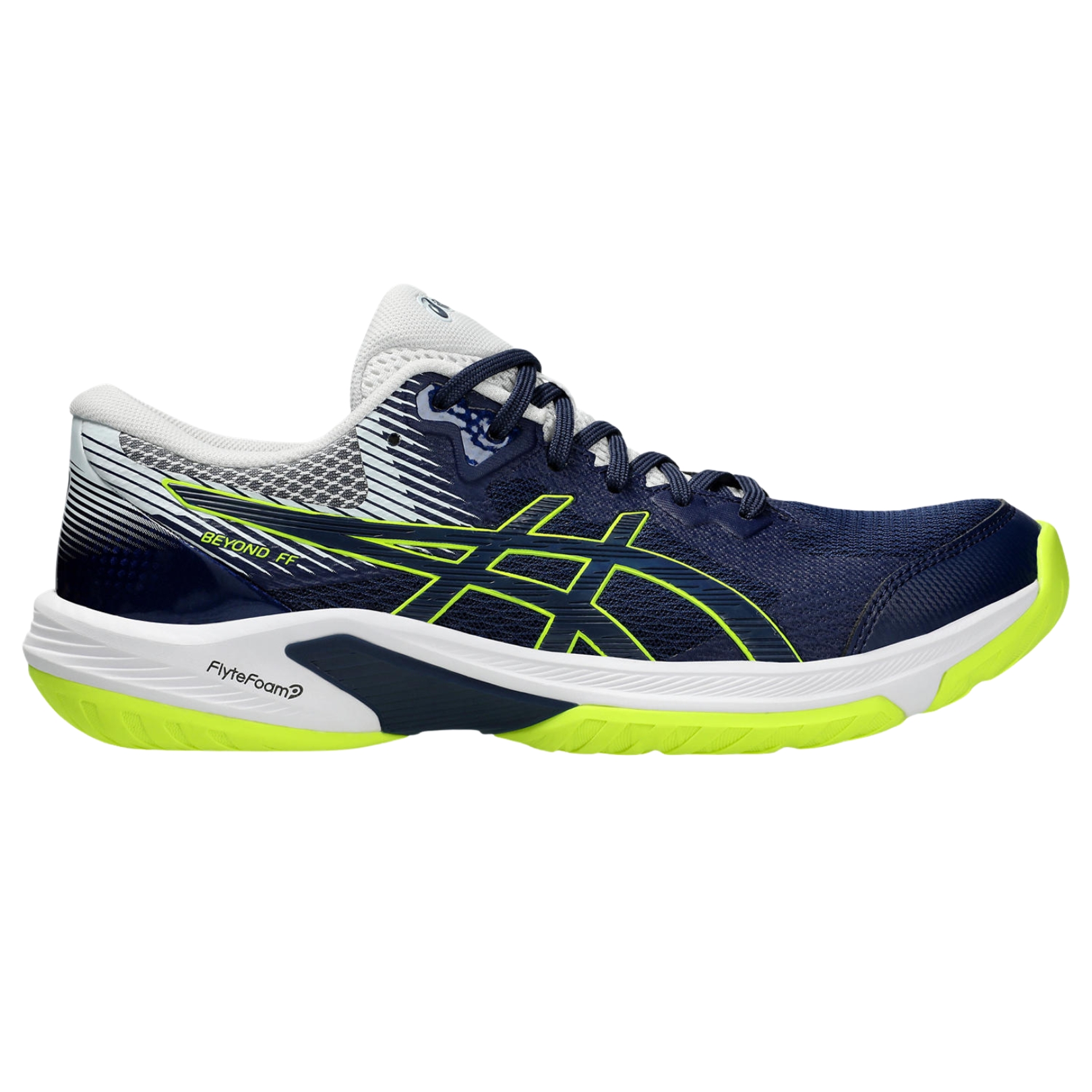 Asics Beyond FF Blå og Sikker Gul Sneakers