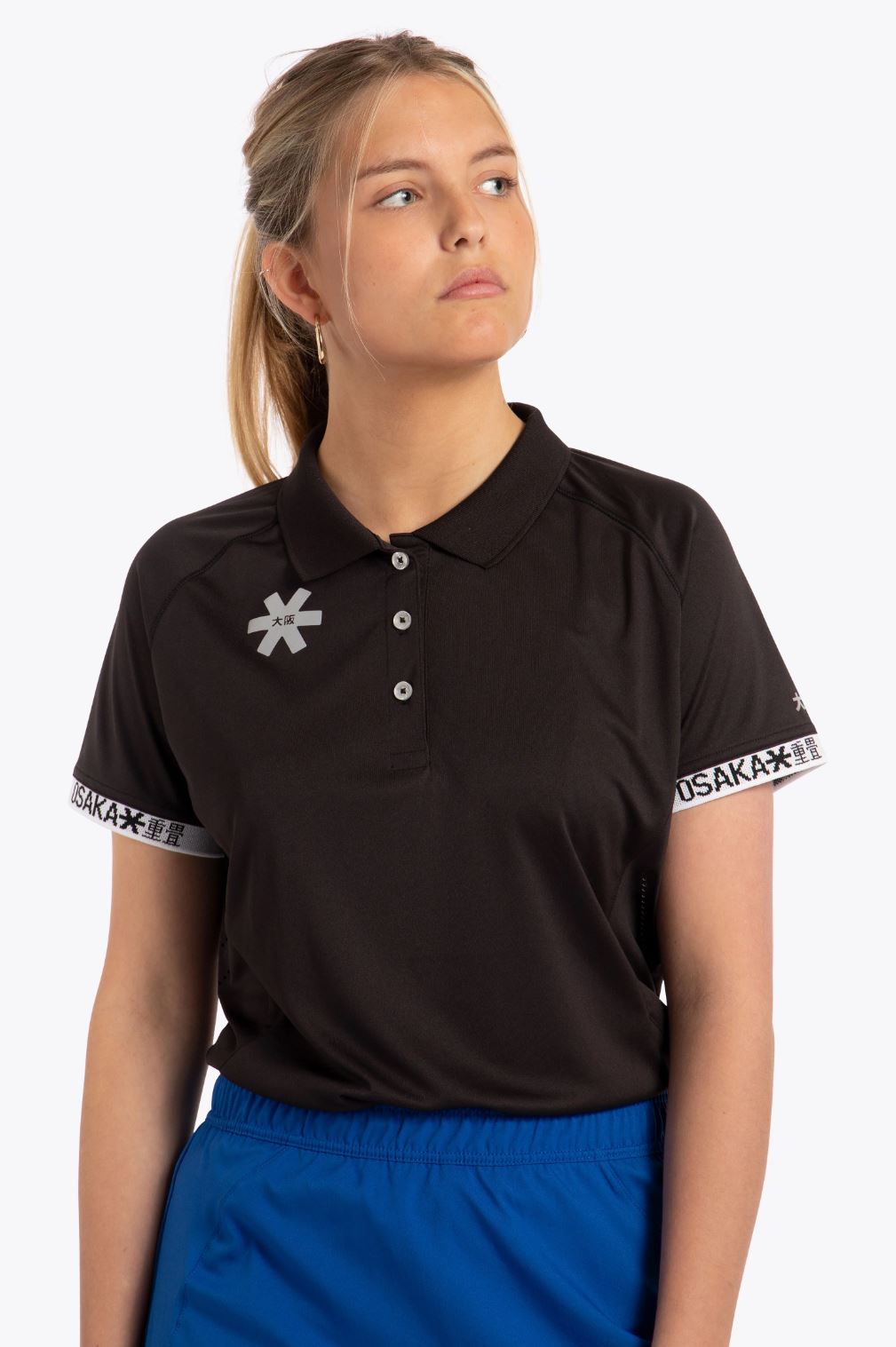 Osaka Kvinders Polo Jersey i Sort - Komfortabel Træningstrøje