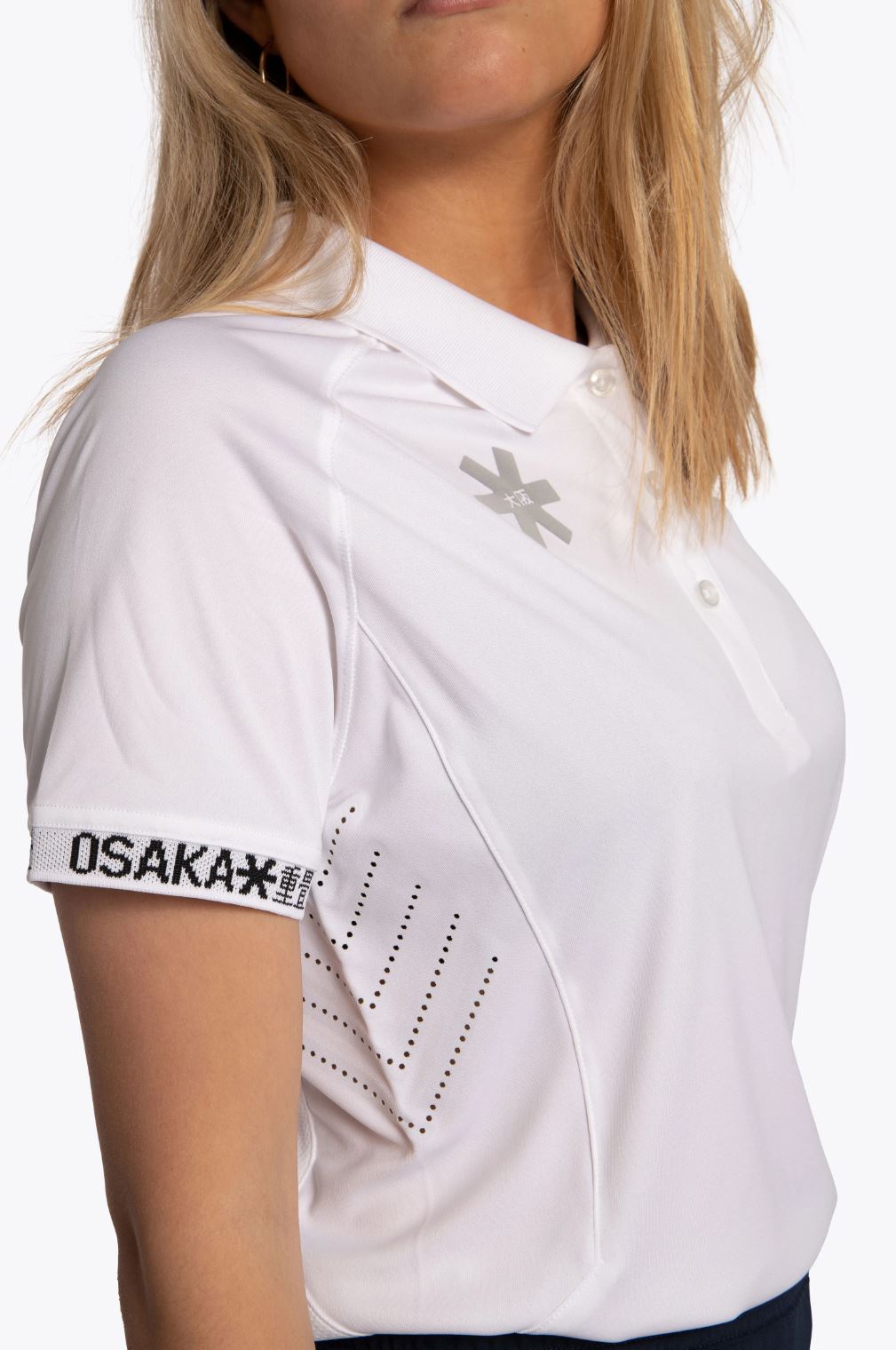 Osaka Kvinders Polo Jersey i Hvid - Komfortabelt Padeltøj