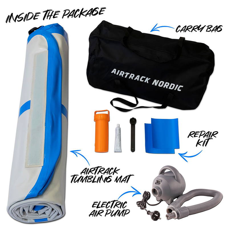 Airtrack Nordic Standard med Elektrisk Pumpe 5m Mint
