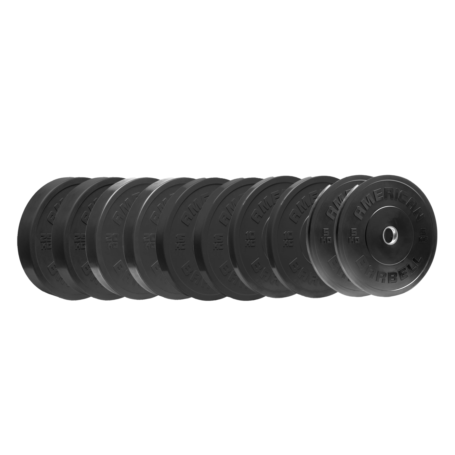 American Barbell 150 Kg Bumper Plade Pakke på Udsalg