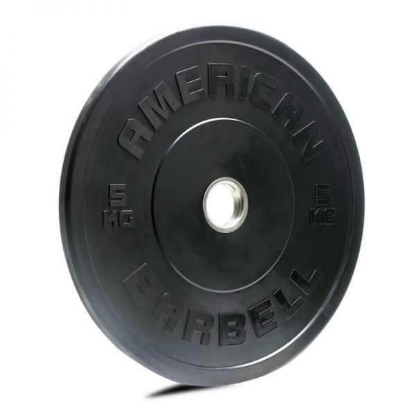 American Barbell 5 Kg Sort Vægtskive - Kvalitet til Fitness