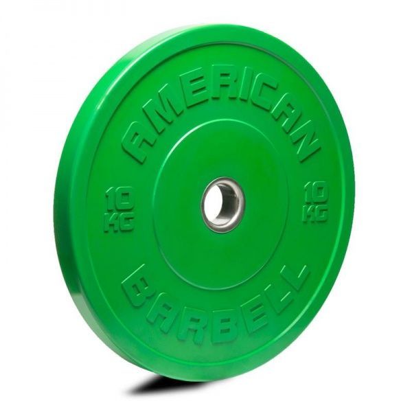 American Barbell 10 Kg Farvet Bumper Plate - Tilbud!