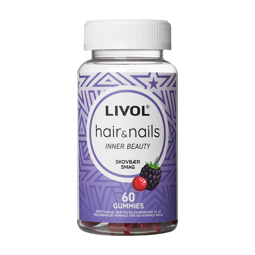 Livol Hair & Nails Gummies 60 stk - Vitaminer & Mineraler