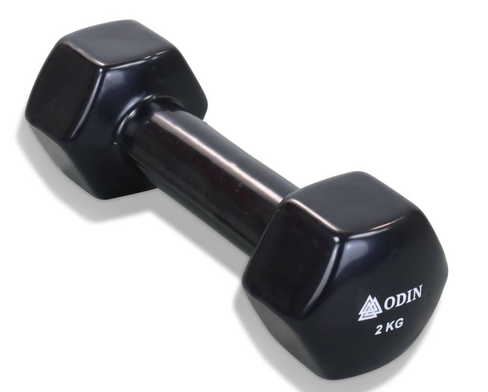 Odin 2kg Vinyl Hex Håndvægt - Forbedr din træning i dag!